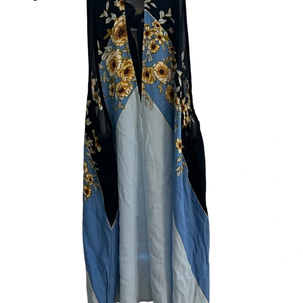 Free People Womens Beat Of My Heart OB819934 Tunic Dress Relaxed Blue Size S - Picture 3 of 10